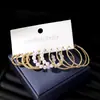 Moda Europea y Americana Elegante Conjunto de Collar, Pendientes y Anillo Pendientes Retro de Alta Gama Personalizados Conjunto de Joyería de 37 Piezas para Mujeres