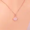 Collar de Falda Pequeña en Forma de Abanico Runxin Moda Femenina Nuevo Colgante de Calcedonia Imitación Chinoiserie Cadena para Clavícula de Lujo Nicho Accesible Gama Alta