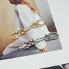Corrente metálica minimalista de luxo leve inspirada em Chanel com ferragem de cavalo e toque de alta qualidade para bolsas, cintos, sapatos e roupas