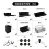 Tablero perforado Wg6Q Mampara de pared para e-sports Personalizable, Estante de almacenamiento, Escritorio de estudio para computadora Decoración Estante de almacenamiento de escritorio