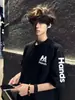 Camiseta de Algodón Pesado de Manga Corta para Hombre con Bordado de Letras de Tendencia Nacional Estilo Nuevo 2026, Top Holgado de Verano High Street