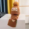 Conjunto de Bufanda y Gorro de Punto Estilo Coreano para Niños, Set de 2 Piezas para Niños y Niñas, Letras Bordadas, Color Sólido, Gorro de Bebé Versátil para Invierno