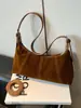 Bolso de Mujer para Comercio Exterior Transfronterizo Estilo Otoño/Invierno 2025 Maillard de un Solo Hombro Bajo el Brazo Tipo Empanada Bolso Cruzado Sencillo de Moda para Viajes