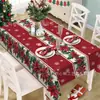 Mantel navideño exclusivo de alta venta transfronteriza, impreso en alta definición, con temática de flor de Nochebuena, para decoración festiva, apto para uso doméstico