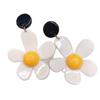 Estilo K de Fruta Mismo Estilo Exagerado Flor Grande Flor de Cinco Pétalos Accesorios DIY Aretes Hechos a Mano Material para Aretes Venta al por Mayor