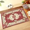 Felpudo de entrada estilo nórdico, hecho de terciopelo de cristal, duradero y resistente a las manchas, absorbente, adecuado para uso doméstico y personalizable