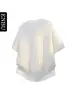 Suéter Informal de Punto Jacquard de Manga Corta con Cuello Redondo para Hombre de Verano Enbu para Adolescentes, Top de Media Manga Estilo Old Money