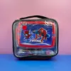 Bolsa de Dibujos Animados Lonchera Traje Almuerzo Infantil Lonchera Comida Complementaria Plástico Lindo Jardín de Infancia Niños Plato de Cena Dividido Lote