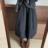 Saia midi acolchoada de algodão, que reduz a idade, ideal para baixinhas, nova coleção inverno 2025, estilo coreano, quente, simples e versátil