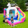 Nuevo Trampolín Inflable Unicornio para Exterior con Tobogán Castillo Inflable Ventas Directas de Fábrica Entretenimiento para Parque Infantil