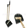 [Recogedor Plegable con Mango de Bambú] Juego de Escoba para el Hogar Recogedor de Plástico Plegable y Cabeza de Escoba de Plástico