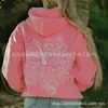 Sudadera con capucha estampada de patrón callejero distintivo a la moda retro americana transfronteriza para hombre y mujer, suéter liso simple