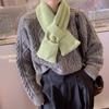Bufanda de invierno muy vendida para mujer, de color liso, combinable, de punto, cálida, con cuello, a la moda, con bolsillo, para mochila, para estudiantes.