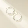Aretes de Aro Lisos Franceses, Aretes Grandes Rojos Angela, Aretes Grandes Cepillados con Goteo de Aceite, Aretes Versátiles, Simples y de Alta Gama