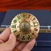 Brass Turn Imediatamente Hu Taiji Bagua Peixes Turn Immediately Hu Fingertip Gyro Fun Mahjong Artefato de Descompressão