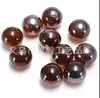 20 Unidades 16mm contas de vidro âmbar 1.6cm cor marrom escuro bola transparente 16mm bolinhas de café peças de xadrez 120g
