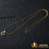 Cadena de Buda tailandesa metal redonda cadena de hueso de serpiente oro plata hebilla de cierre rápido color diamante micro retención hebilla universal conveniente