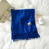 Bufanda de Color Sólido para Mujer Invierno Nuevo Bufanda de Imitación Cachemir Europea y Americana Bufanda Cálida Multicolor Transfronteriza Chal Largo Venta al por Mayor