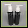 Gel antibacterial en botella de 100 ml con tapa de pico de pato negro Botella de tónico botella pequeña de muestra de champú botella con dispensador de bomba para gel de ducha