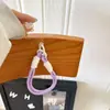 Estilo Ins Color Claro Todo Fósforo Colgante para Funda de Teléfono Móvil Cuerda Corta para Mano Colgante de Correa Tejida Duradera Cadena para Bolso de Llaves Universal