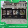 Villa yard gate novo estilo chinês Net famoso europeu e americano estilo de alumínio arte porta de parede simples elétrica dupla arte de alumínio