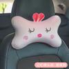 Memória de algodão dos desenhos animados encosto de cabeça do carro travesseiro pescoço travesseiro do carro assento de carro cintura almofada bonito uma geração de cabelo