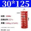 Mola helicoidal de compressão de fio plano forte retangular padrão japonês para molde de alta temperatura vermelha 65mn TM spring SWM carga 6