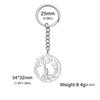 Llavero Edición Familiar Cálida Anillo de Madre Árbol Pequeño Colgante de Niño Regalo Conmemorativo Llavero de Acero Inoxidable