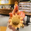 Peluche de Dibujos Animados Girasol Feliz Día del Maestro Colgante Llavero Creativo Maestro Naranja Colgante Pequeño Regalo