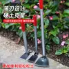 Rastrillo desmalezador de azada pequeña totalmente de acero, herramienta multifuncional para plantar vegetales y flores, para excavar en el hogar y la agricultura.