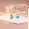 Pendientes Versátiles de Estilo Lujoso Populares con un Toque de Alta Gama, Modernos y Versátiles, Pendientes Largos Colgantes con Circonita Exquisita para Mujer