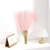 Flores Artificiales de 55 cm, Juncos, Hierba de Pampa, Arreglos Florales Falsos, Decoraciones para Sala de Estar y Bodas, Plantas Artificiales