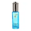 Botella de vidrio transparente redonda de 30 ml con gotero recto escalonado, con bomba de gotero en forma de diamante dorada galvanizada para envasado de sérum, aceite esencial y producto para el cuidado de la piel