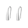 Aretes de plata pura S999, aretes de gota de agua, accesorios para los oídos para dormir, versátiles y exquisitos, nueva plata maciza 999 de Rupert