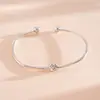 Conjunto de Quatro Peças de Pulseiras de Nó Trançado em Forma de O Estilo Metal Europeu e Americano, Pulseiras de Moda Personalizadas Transfronteiriças, Acessórios de Mão com Design de Nicho