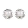 Pendientes de Plata S925 Rey Ciervo Dorado Artísticos y de Moda Perla de Agua Dulce Nueva Moda de Lujo Ligero Pendientes para Mujer