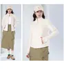 Chamarra de forro polar ajustada para mujer, con cuello alto, diseñada para usarse como capa interior o como prenda exterior cortavientos
