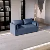Sofá de Cuero Lavable de Lujo Ligero Nórdico para Rasguños de Gato Ropa Tienda Modelo de Celebridad de Internet para Tres o Cuatro Personas Apartamento Pequeño Alquiler Dormitorio