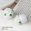 Accesorios de resina para manualidades de dibujos animados, pasador de pelo de maceta tridimensional pintado a mano, funda para teléfono móvil, cadena para zapatos, llavero, accesorios de colgante