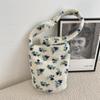 410241 otoño e invierno nuevo bolso de cubo cruzado de terciopelo de cordero estampado de leopardo retro color cuadros gran capacidad bolso de hombro