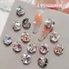 Arte de unhas de alto brilho com strass iridescentes multifacetados, decoração de dedo DIY de alta qualidade, strass de formato especial, acessórios de strass feitos à mão