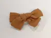 Pinza para el pelo de lazo de doble capa de tela multicolor para niños, nuevo accesorio para la cabeza, hecho a mano, para flequillo de bebé, pinza lateral 3733