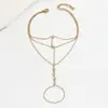 Pulsera Multicapa Incrustada con Diamantes, Elegante y de Alta Gama, Accesorio para la Mano de Cadena Dorada Sencillo y Versátil, Accesorio de Estilo Nicho para Mujeres