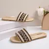 Pantuflas Planas Tejidas Estilo Europeo y Americano para Mujer, Sandalias Abiertas, Zapatos de Playa de Moda con una Sola Tira, Tallas 36-42, 43 Talla Grande