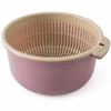Cesta doméstica de drenagem de camada dupla, cozinha, cesto de gotejamento multifuncional, cesto de armazenamento de plástico, drenagem de arroz, lavagem de frutas, e cesta de legumes
