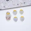 Acessórios de Nail Art Coloridos de Morango de Desenho Animado em Simulação de Duas Cores, Decorações de Unha Tridimensionais Fofas, Acessórios Feitos à Mão para DIY