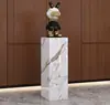 Suporte de Flores Coluna Escultura Base de Pedra Pilar de Pedra Iluminação Luxuosa Sala de Estar Chão Suporte de Flores Base de Mármore Mesa de Exibição Ornamento
