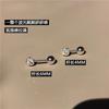 Super flash nuevo tornillo de bola de diamante hebilla giratoria uña para hueso de la oreja moda japonesa y coreana aretes de acero de titanio con diamantes completos aretes para perforación de oreja al por mayor