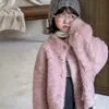 Nuevo Abrigo de Lana para Niños Chaqueta de Piel para Niñas y Niños Otoño/Invierno 2026