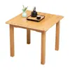 Mesa quadrada para uso doméstico, mesa quadrada pequena para apartamentos pequenos, mesa de jantar quadrada para estudar e escrever, mesa de jantar de bambu, tipo econômico